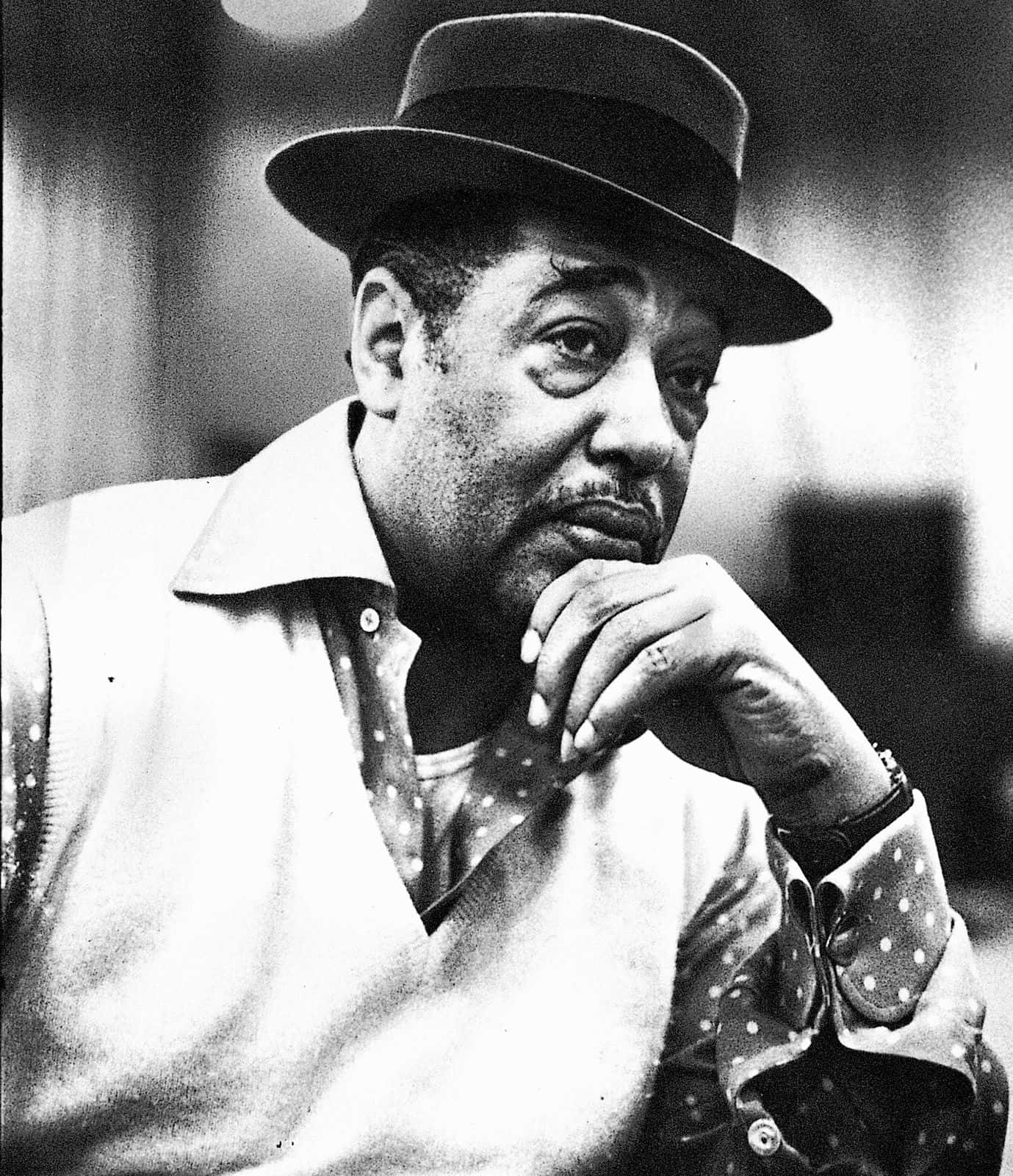 Duke Ellington Contemplative Portrait Wallpaper