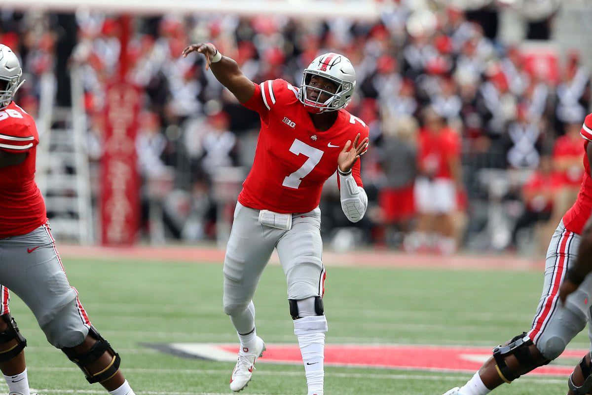 Dwayne Haskins, Quarterback Of The Washington Football Team Wallpaper