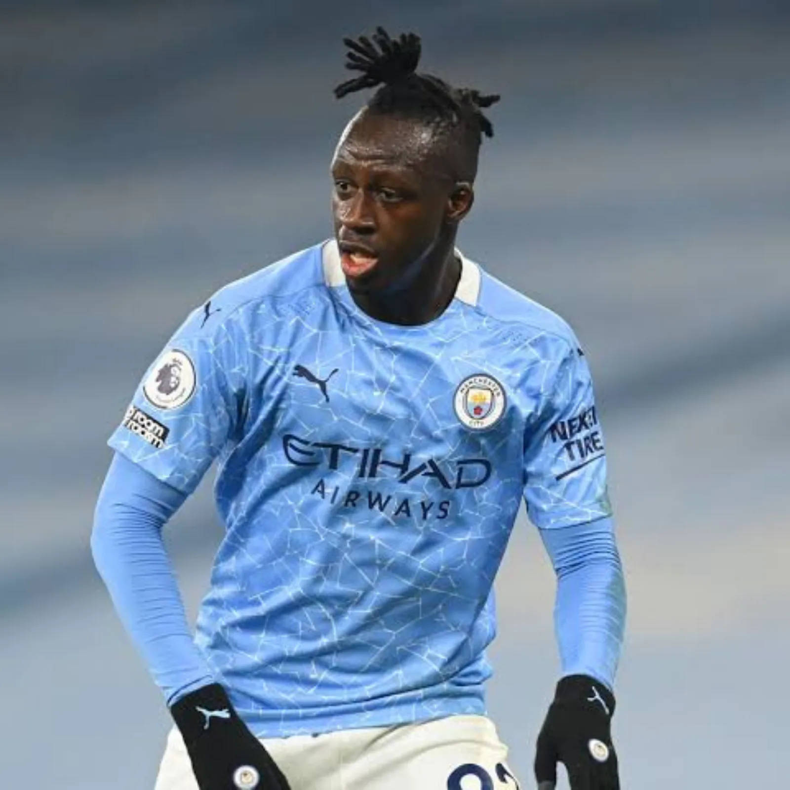 Dynamic Benjamin Mendy In Action Wallpaper