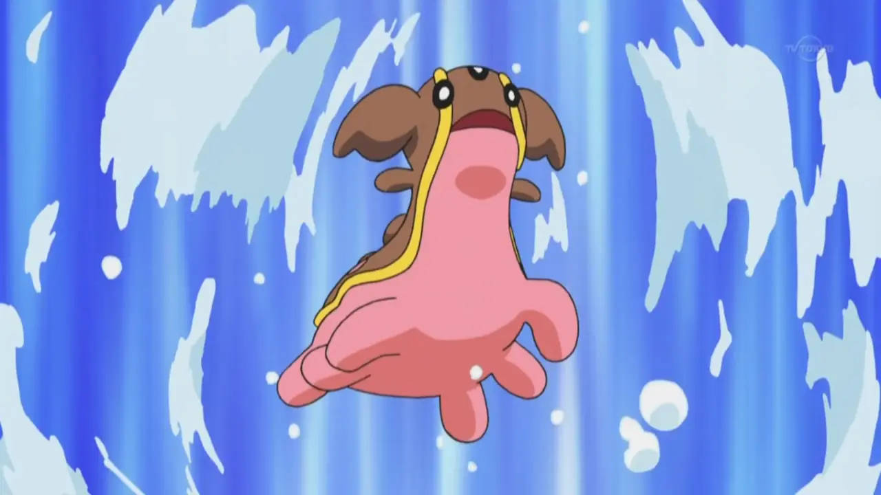 Dynamic Gastrodon In Action Wallpaper