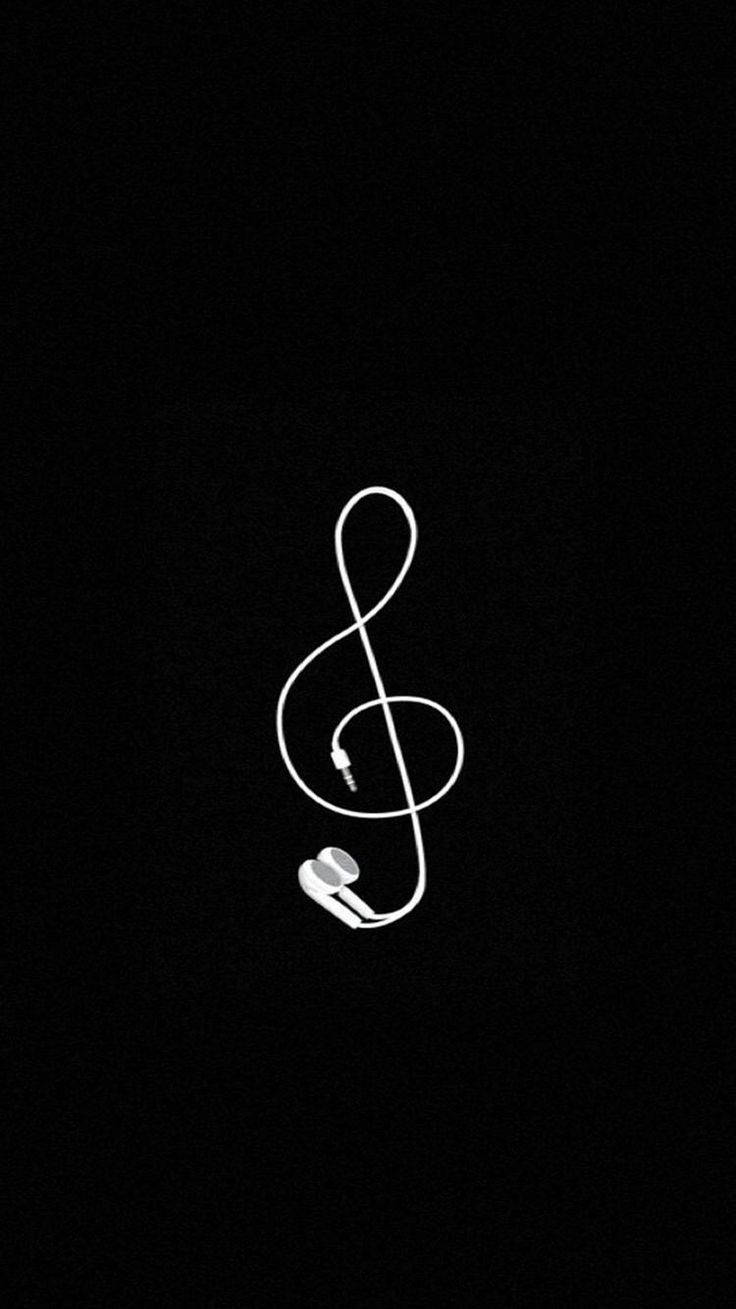 Earphones Like G Clef Phone Wallpaper