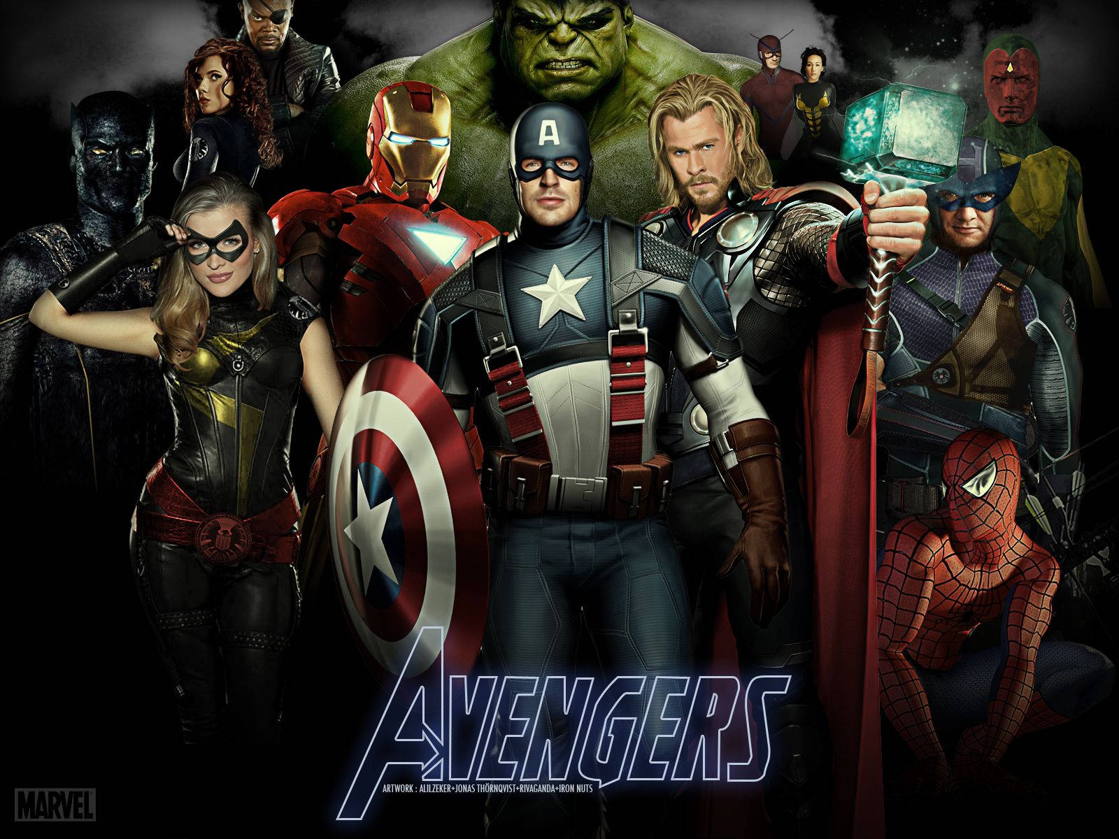 Earth’s Mightiest Heroes Assemble Wallpaper