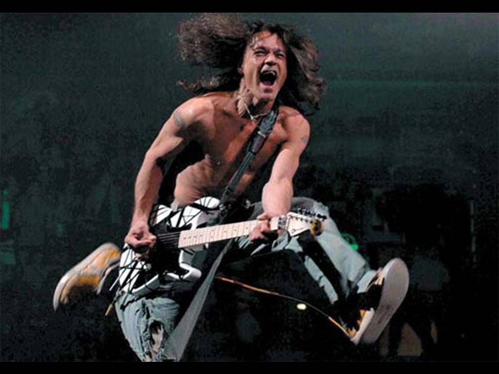 Eddie Van Halen Jump Performance Wallpaper