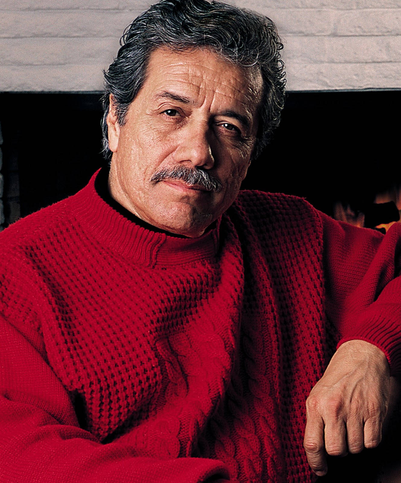 Edward James Olmos In Red Wallpaper