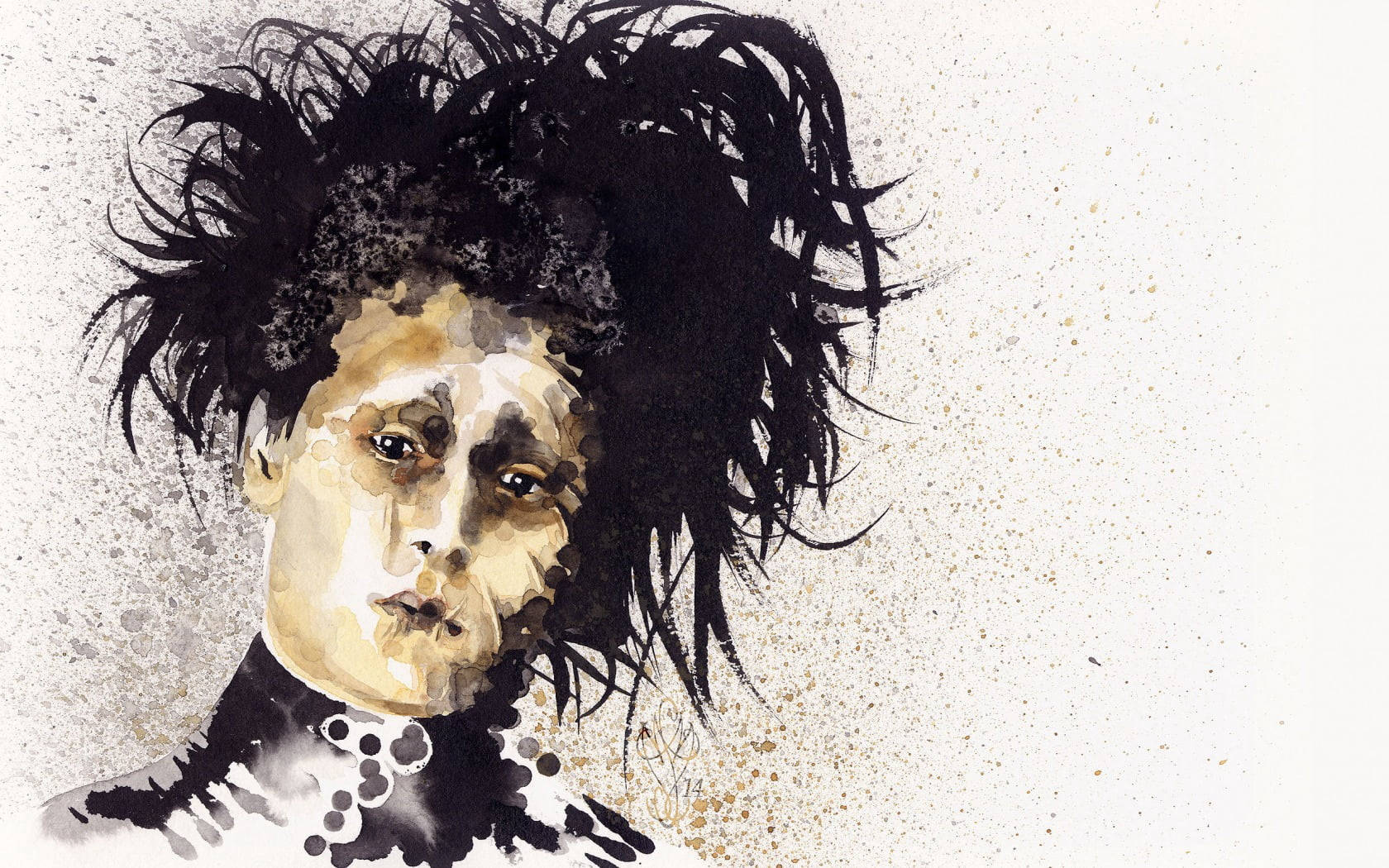 Edward Scissorhands Painting Wallpaper