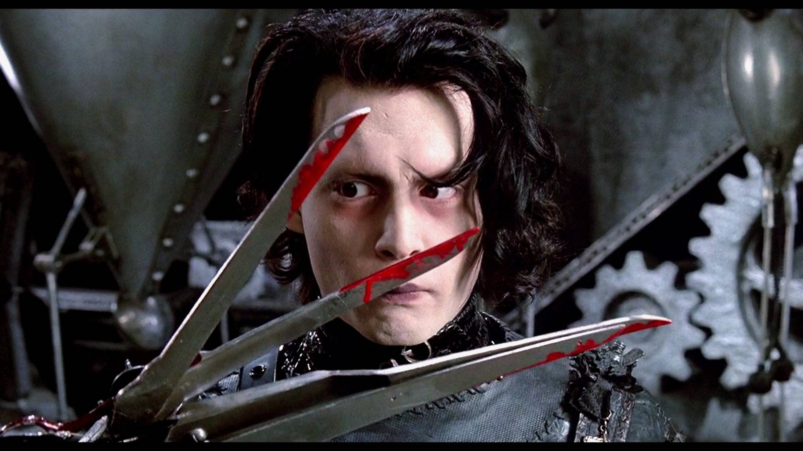 Edward With Bloodied Scissorhands Wallpaper