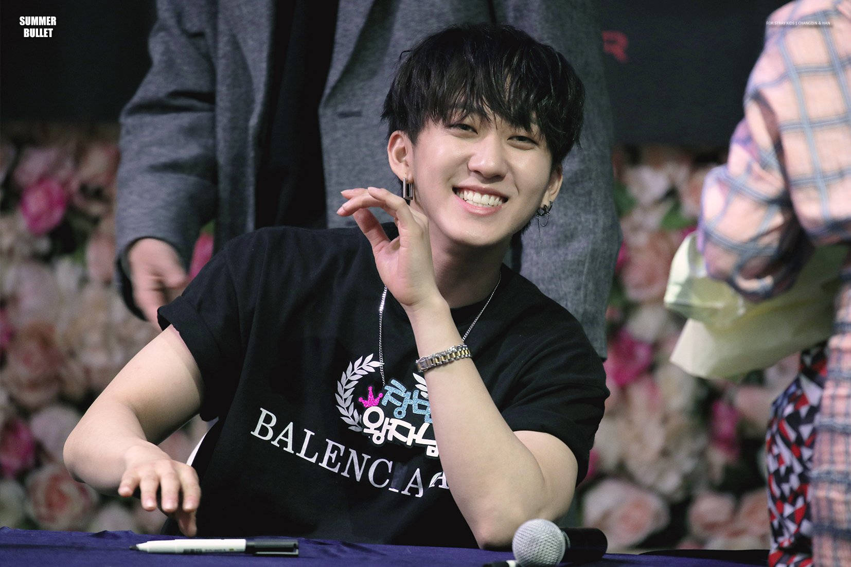 Effervescent Charm Of Changbin From Stray Kids Wallpaper