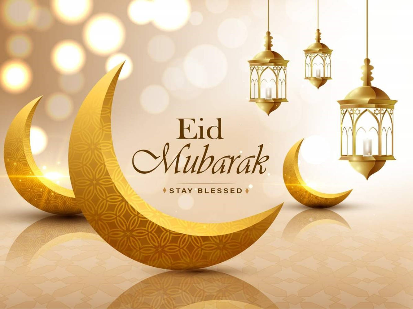 Eid-ul-adha Mubarak Moon Displays Wallpaper