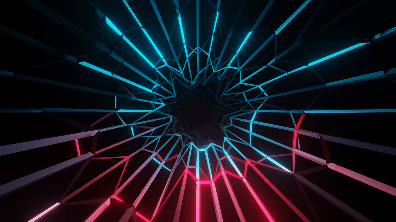 Electric Neon Lights Vibe Wallpaper