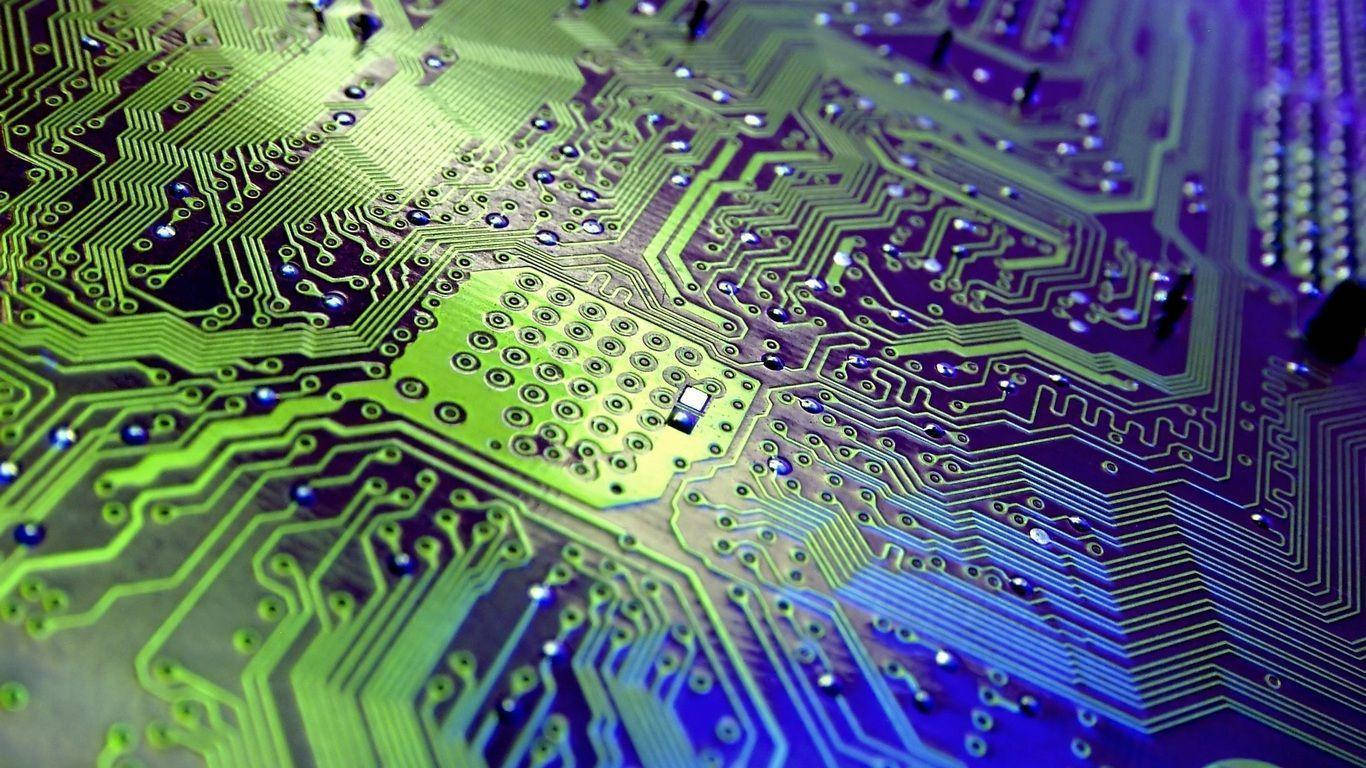 Electronic Circuit Motherboard Wallpaper