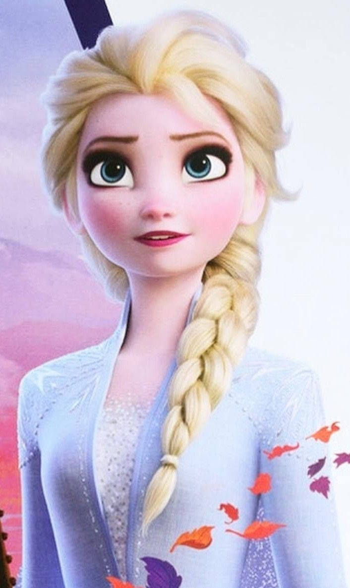 Elsa Sporting A Braided Hairstyle In 