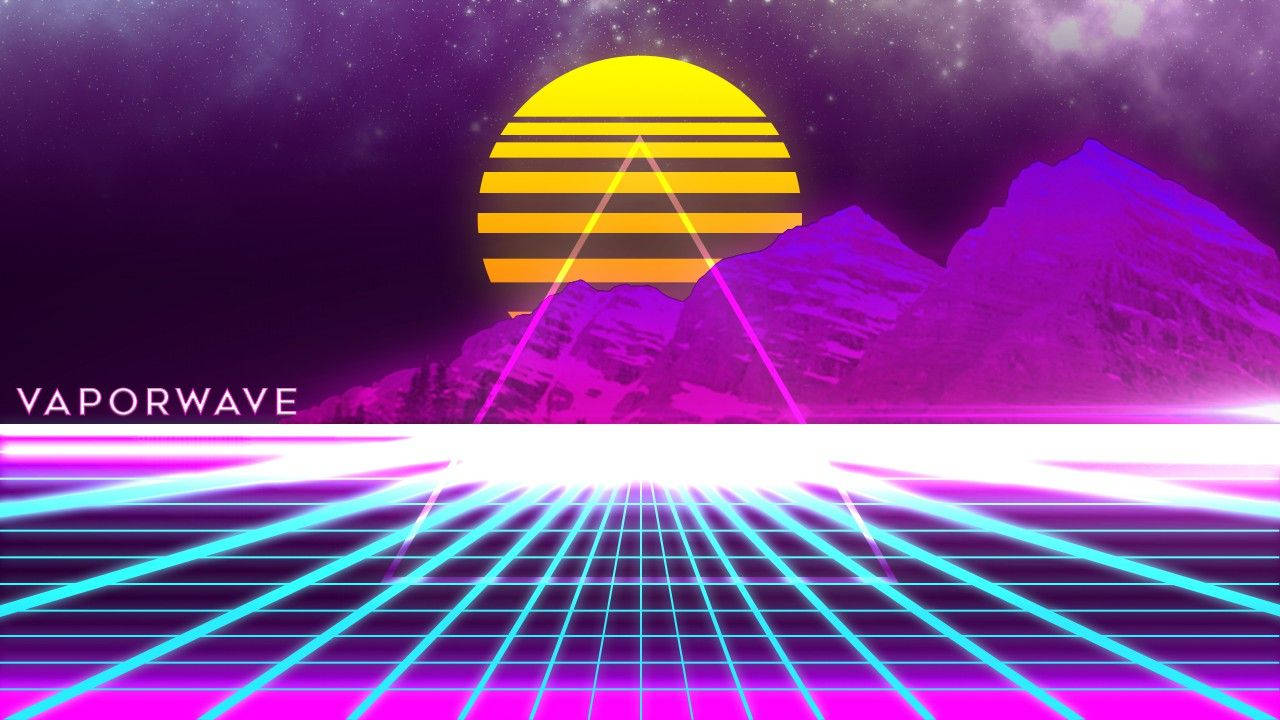 Embrace The Night With Vaporwave Wallpaper