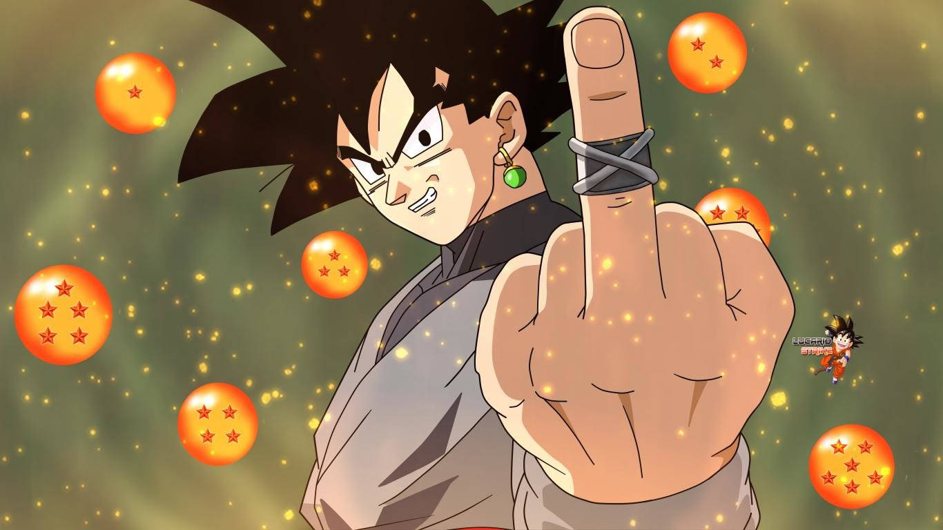 “embrace The Power Of Goku Black” Wallpaper