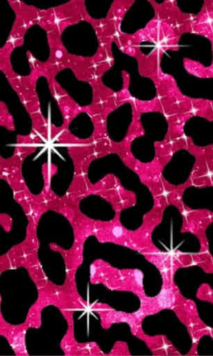 Embrace The Wild Spirit With This Glittering Leopard Print Wallpaper