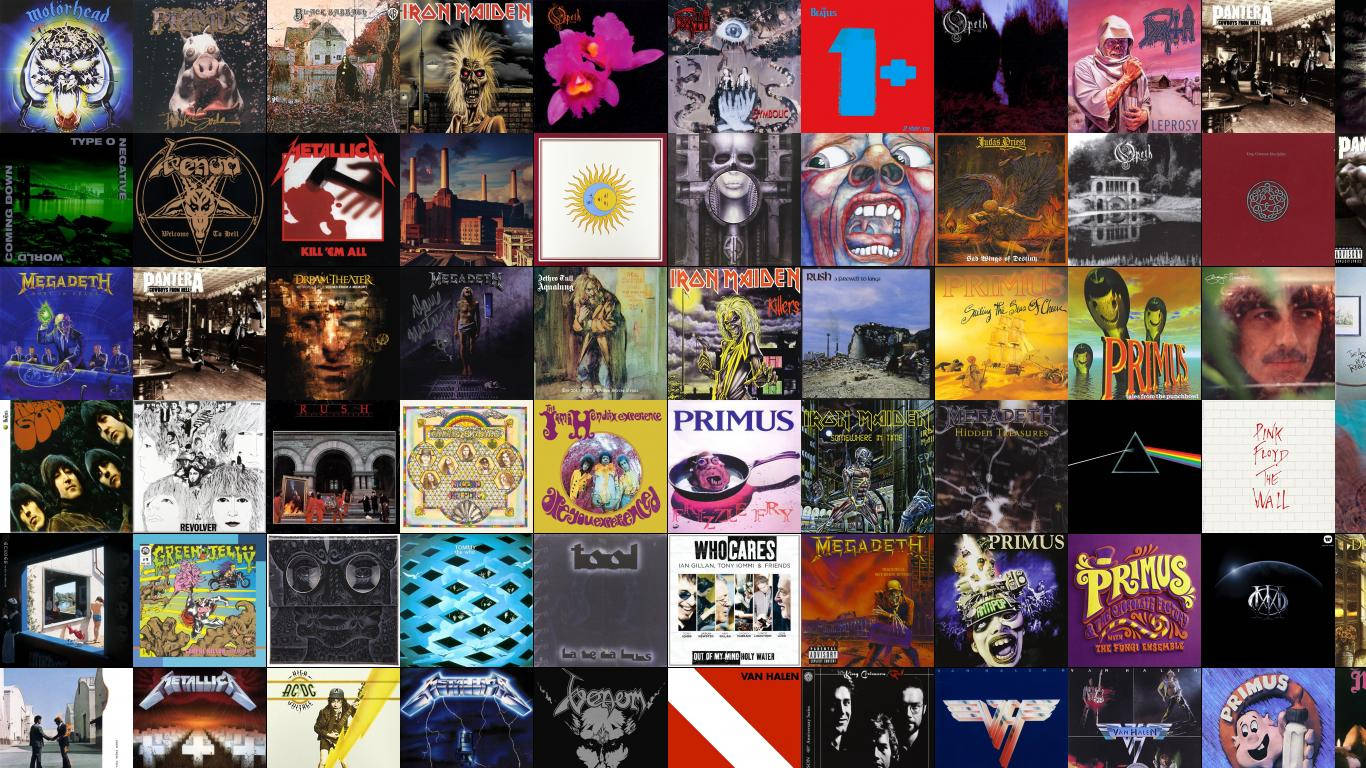 Emerson Lake & Palmer Rock Albums Collage Wallpaper