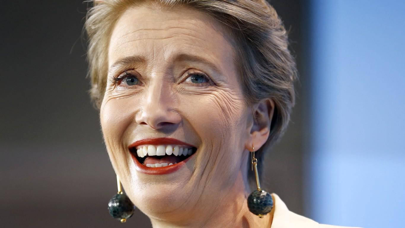 Emma Thompson Close Up Wallpaper