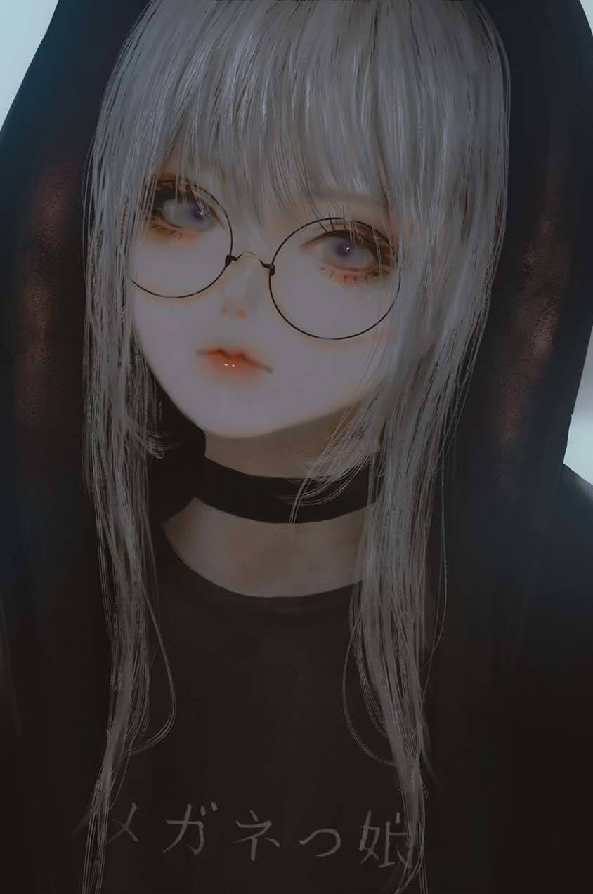 Emo Anime Girl Phone Wallpaper