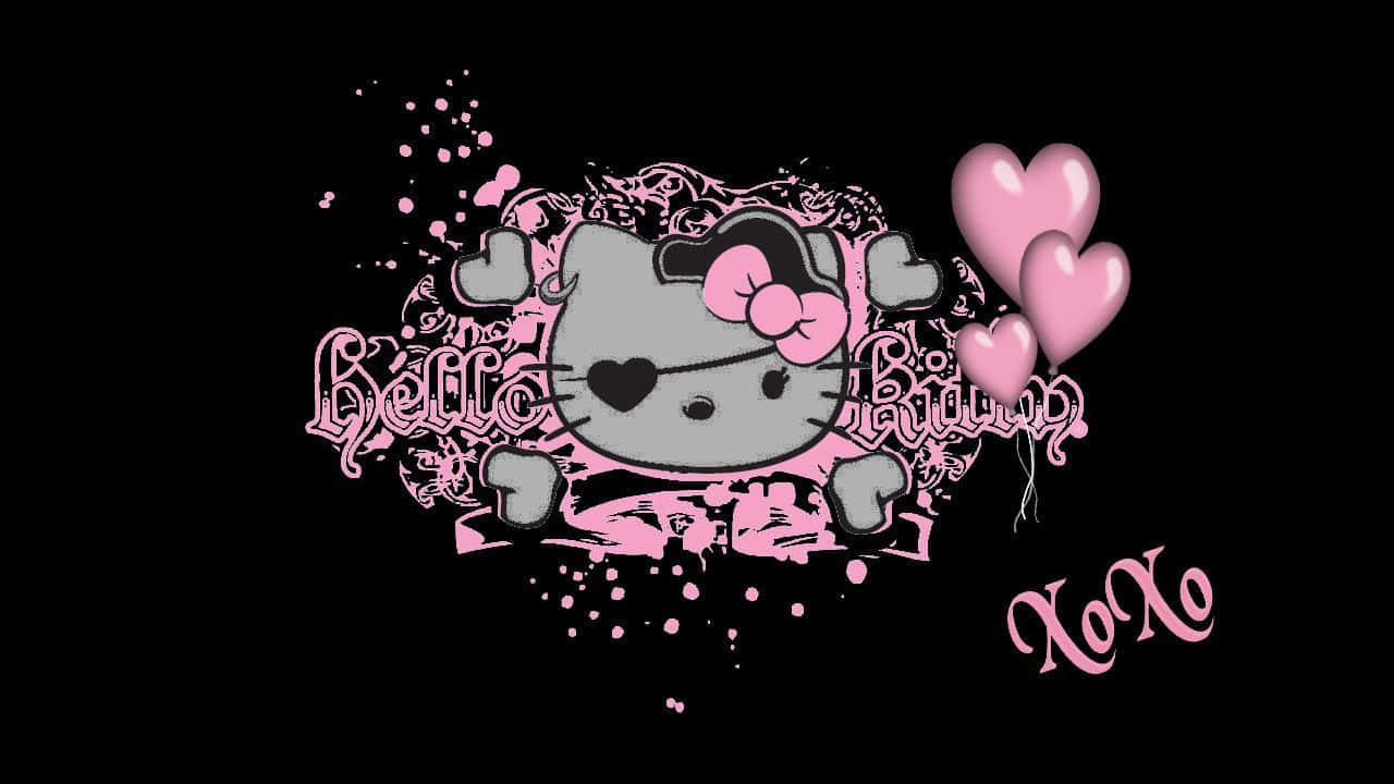 Emo Hello Kitty Pirate Art Wallpaper