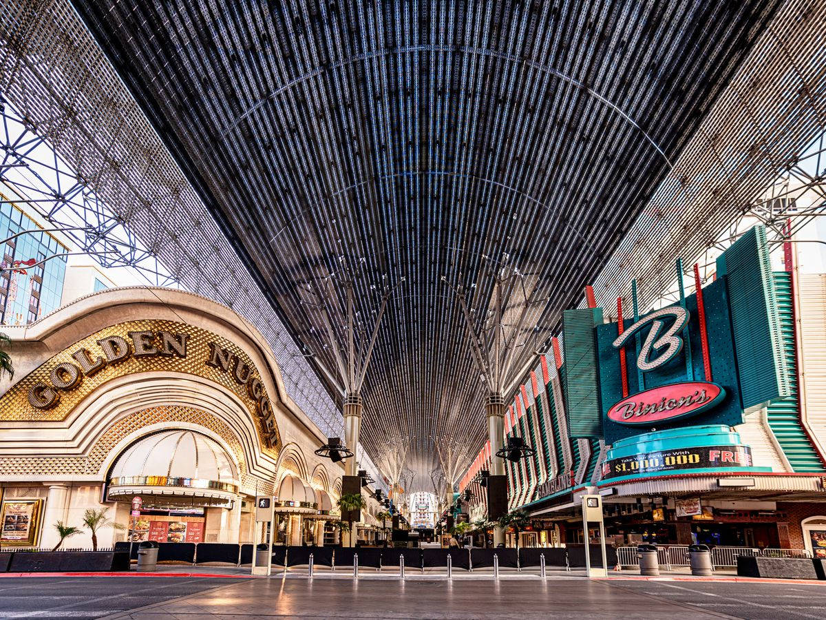 Empty Fremont Street Wallpaper