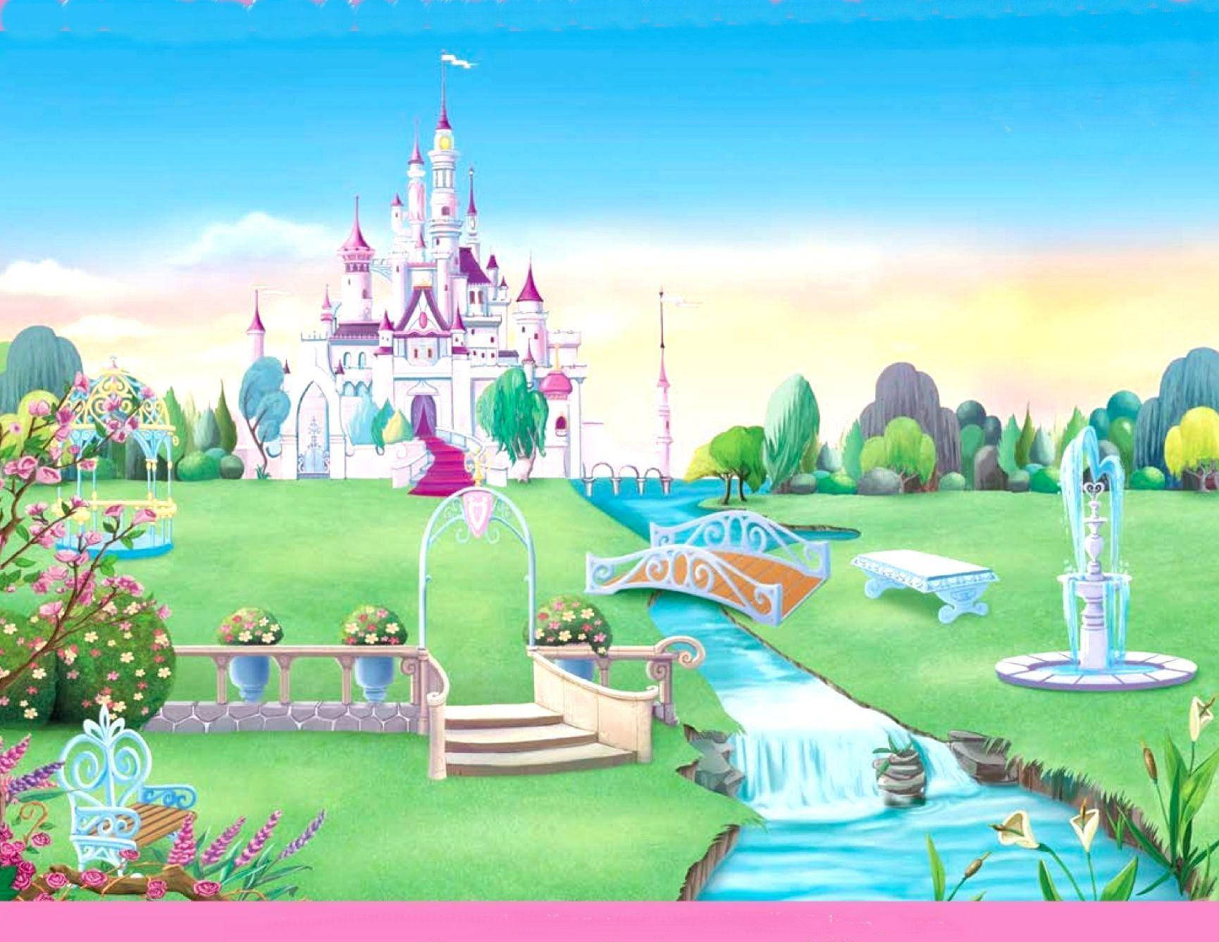 Enchanting View Of The Disney Castle Wallpaper