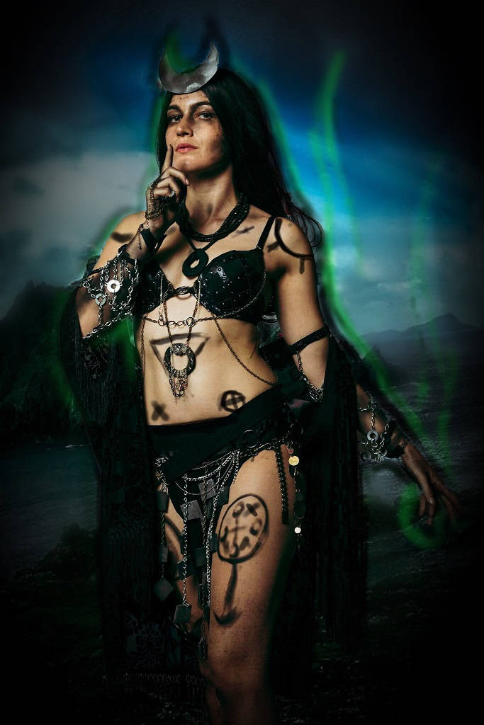 Enchantress Of Dc Comics Cosplay Wallpaper