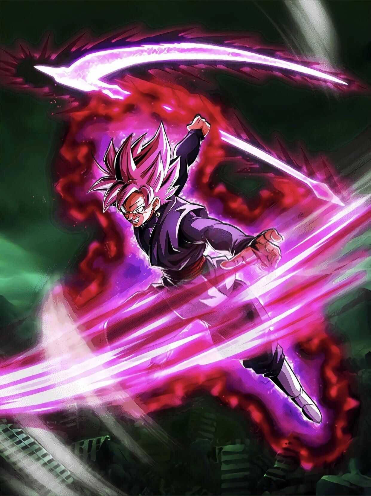 Energy Scythe Of Black Goku Phone Wallpaper