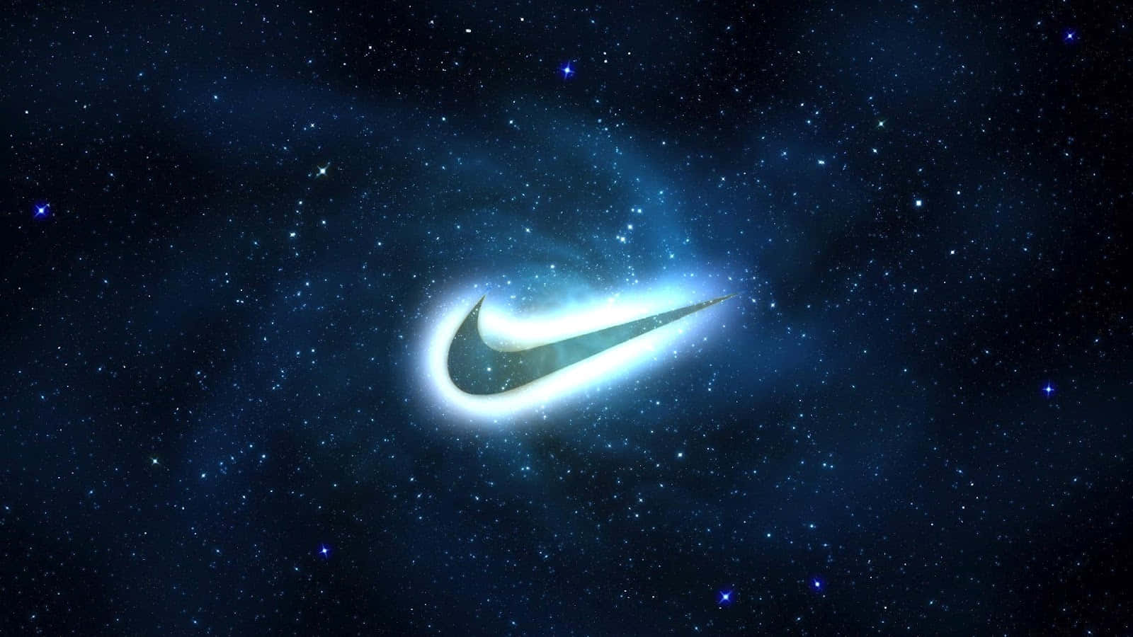 Enhance Your Performance With The Blue Nike Sneaker Wallpaper