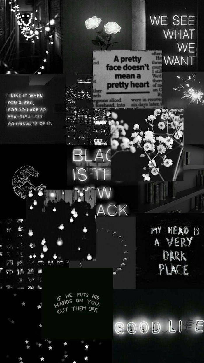 Enigmatic Black Aesthetic Iphone Wallpaper Wallpaper