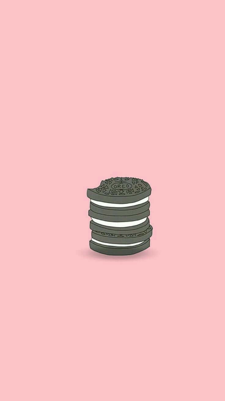 Enjoy Every Bite Of Delicious Oreo Cookies Wallpaper