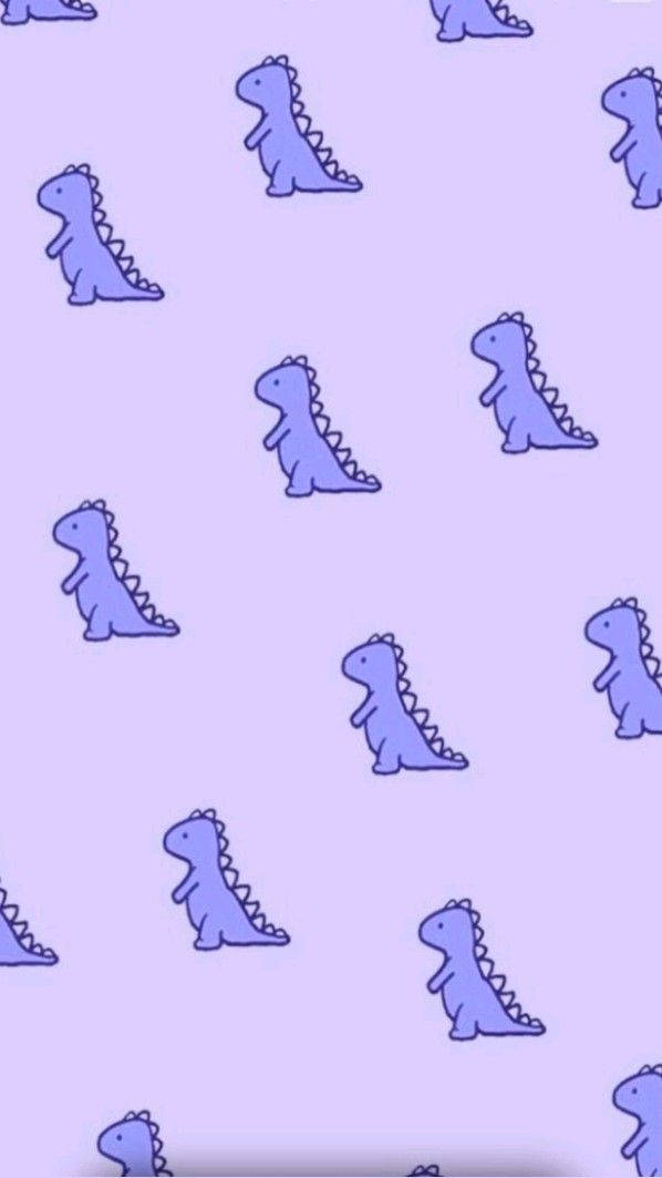 Enjoy The Conversations You Have With Your Cartoon Dinosaur Phone Wallpaper