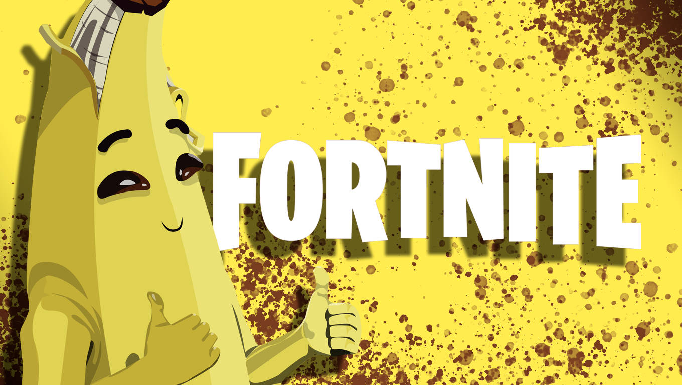 Enjoy The Fan Art Of Peely From Fortnite Wallpaper