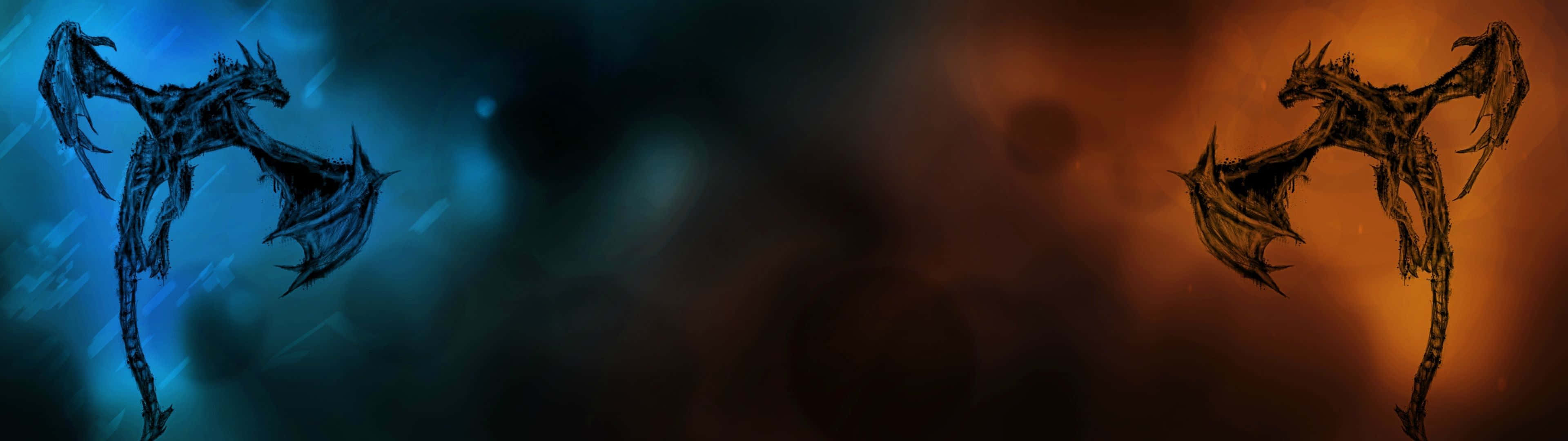 Enjoy The Magic Of Disney On Two Screens Wallpaper
