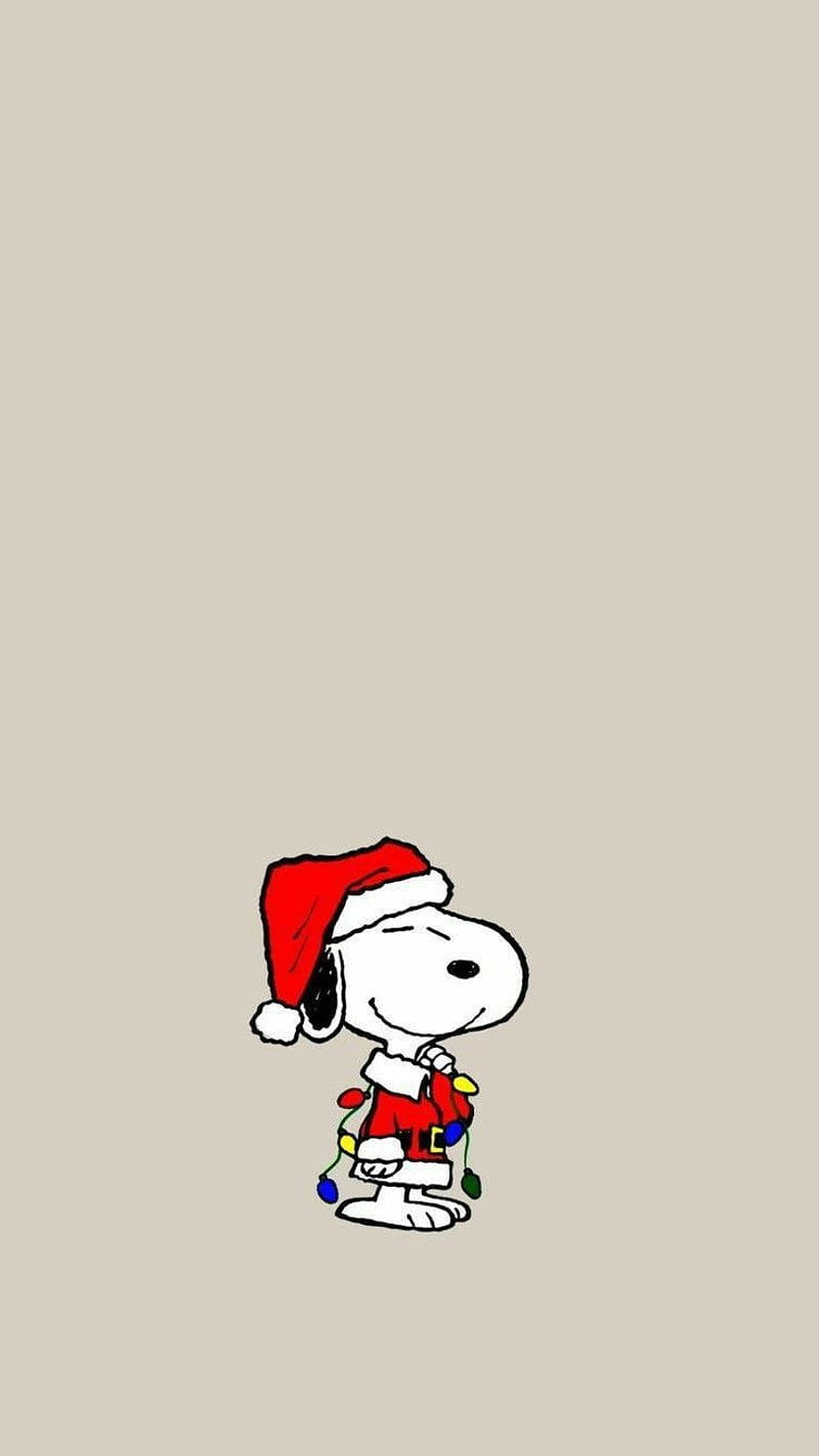 Enjoy The Magical Season Of Christmas With Snoopy Wallpaper