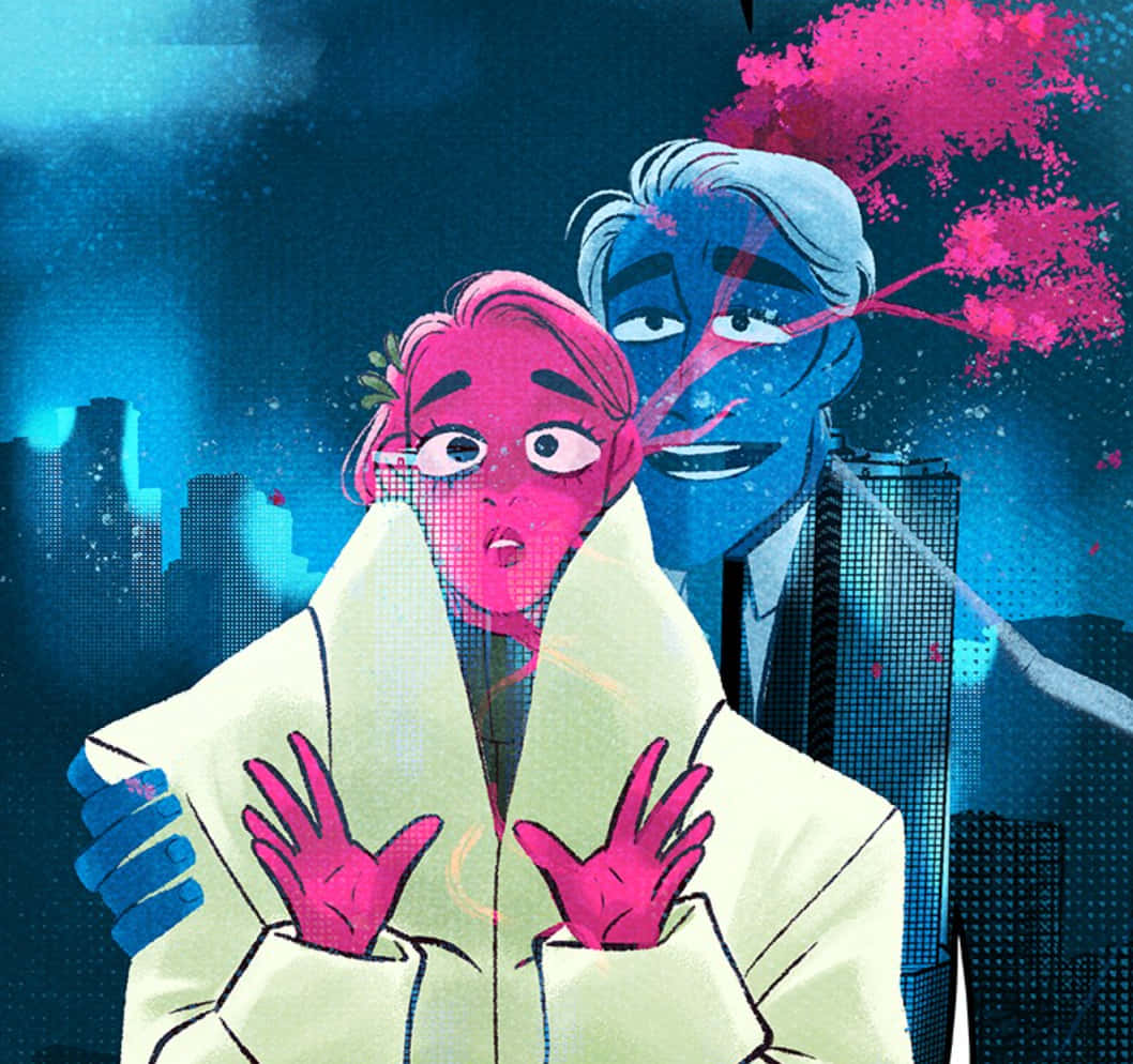 Enjoy The Romance And Drama Of Lore Olympus Webtoon Wallpaper