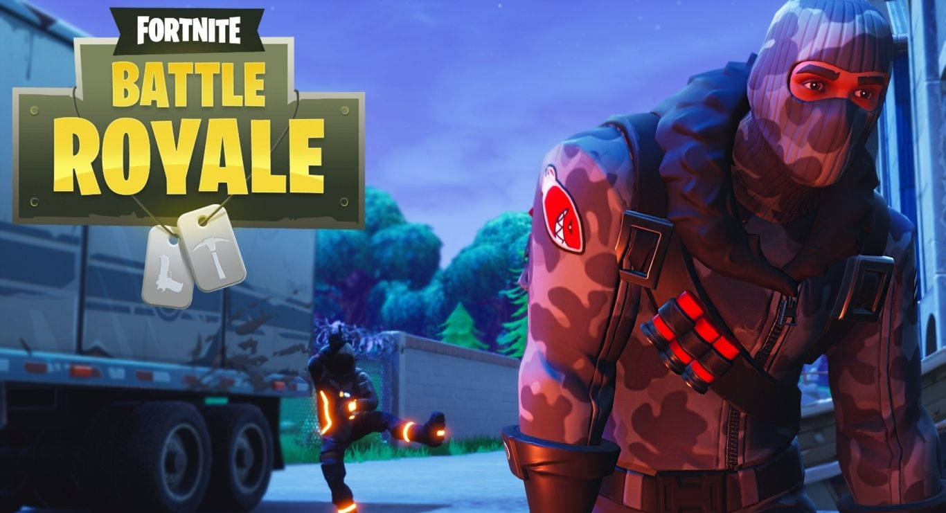 Enjoying The Thrill Of The Fortnite Battle Royale Wallpaper