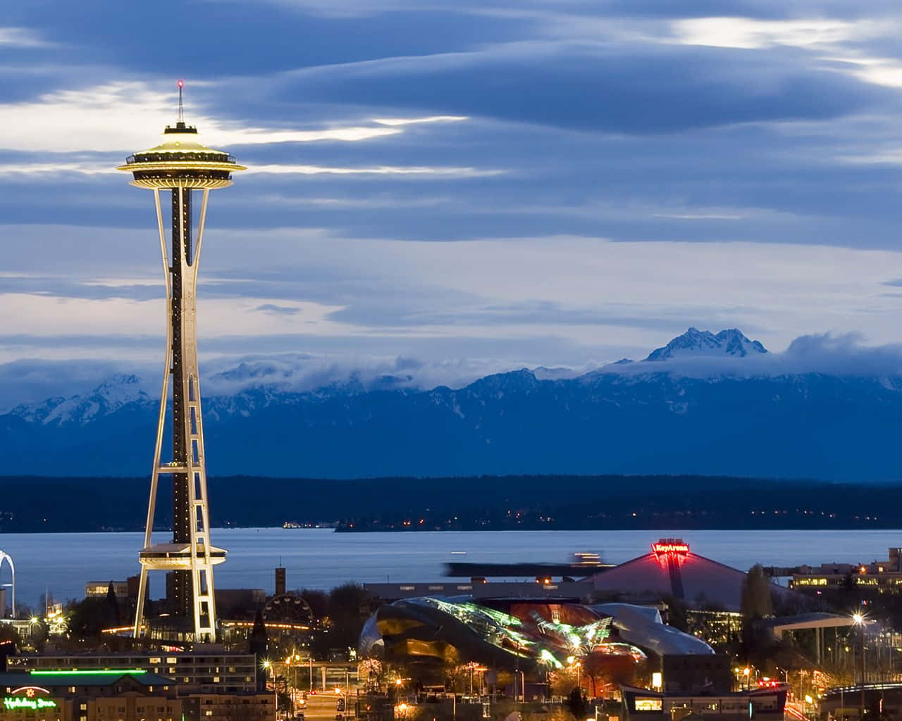 Enjoying The View From Seattle Washington Wallpaper