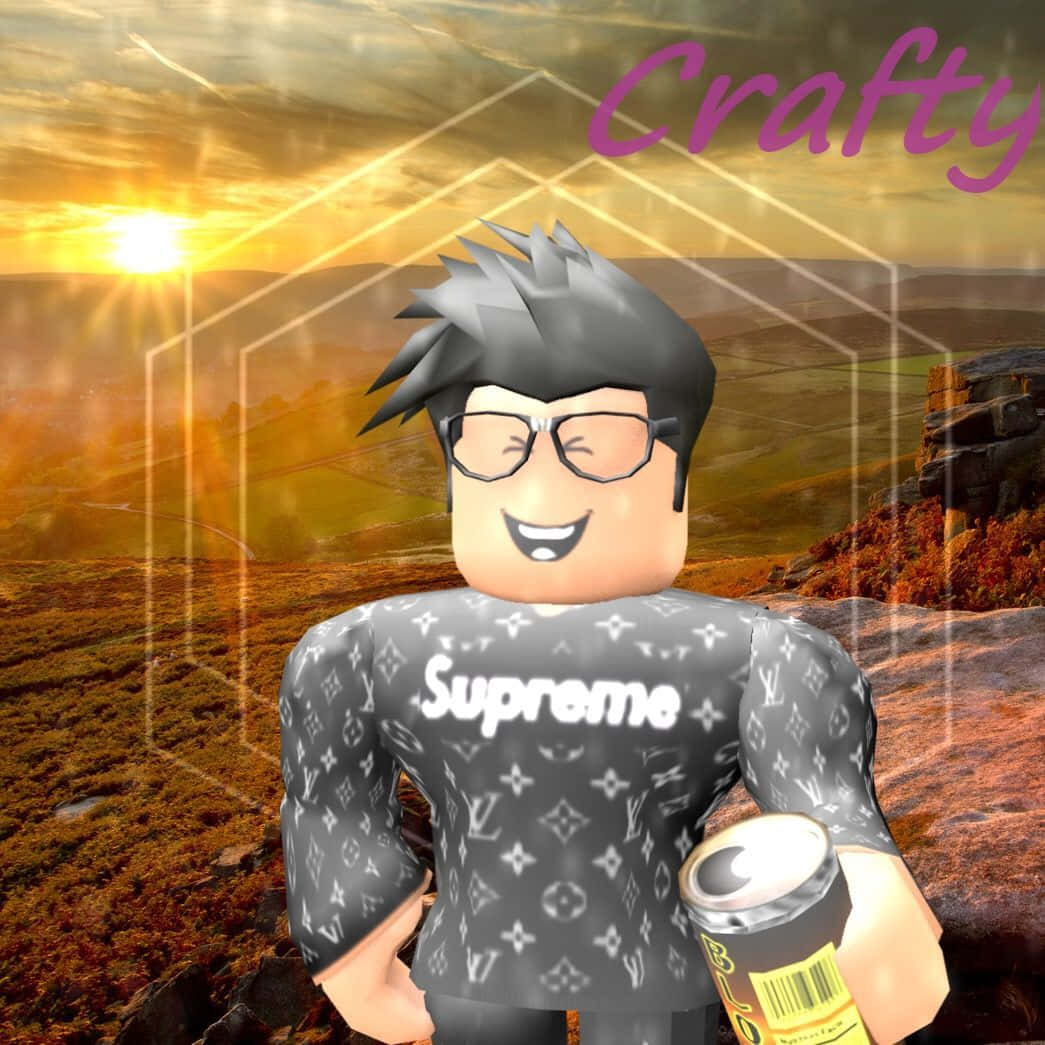 Enjoying The Virtual World With Roblox Boy Wallpaper