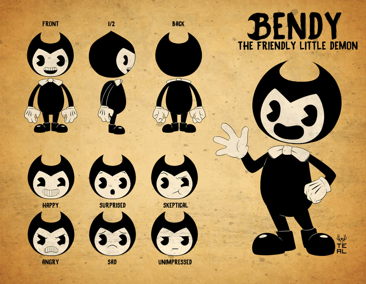 Enter The Horror World Of Bendy And The Ink Machine Wallpaper