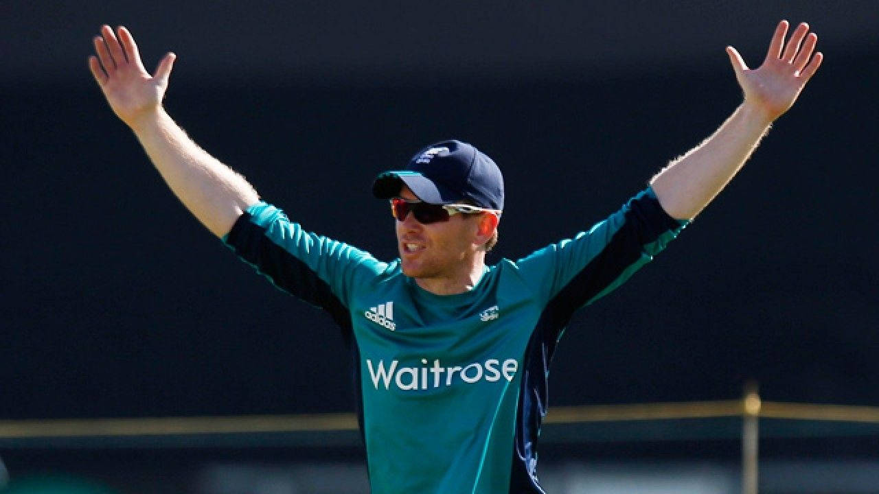 Eoin Morgan Hands Raised Wallpaper