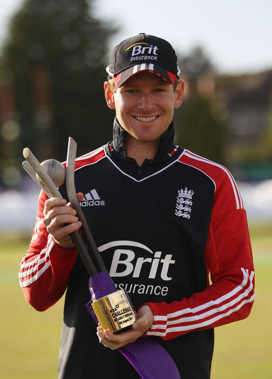 Eoin Morgan Portrait Photo Wallpaper