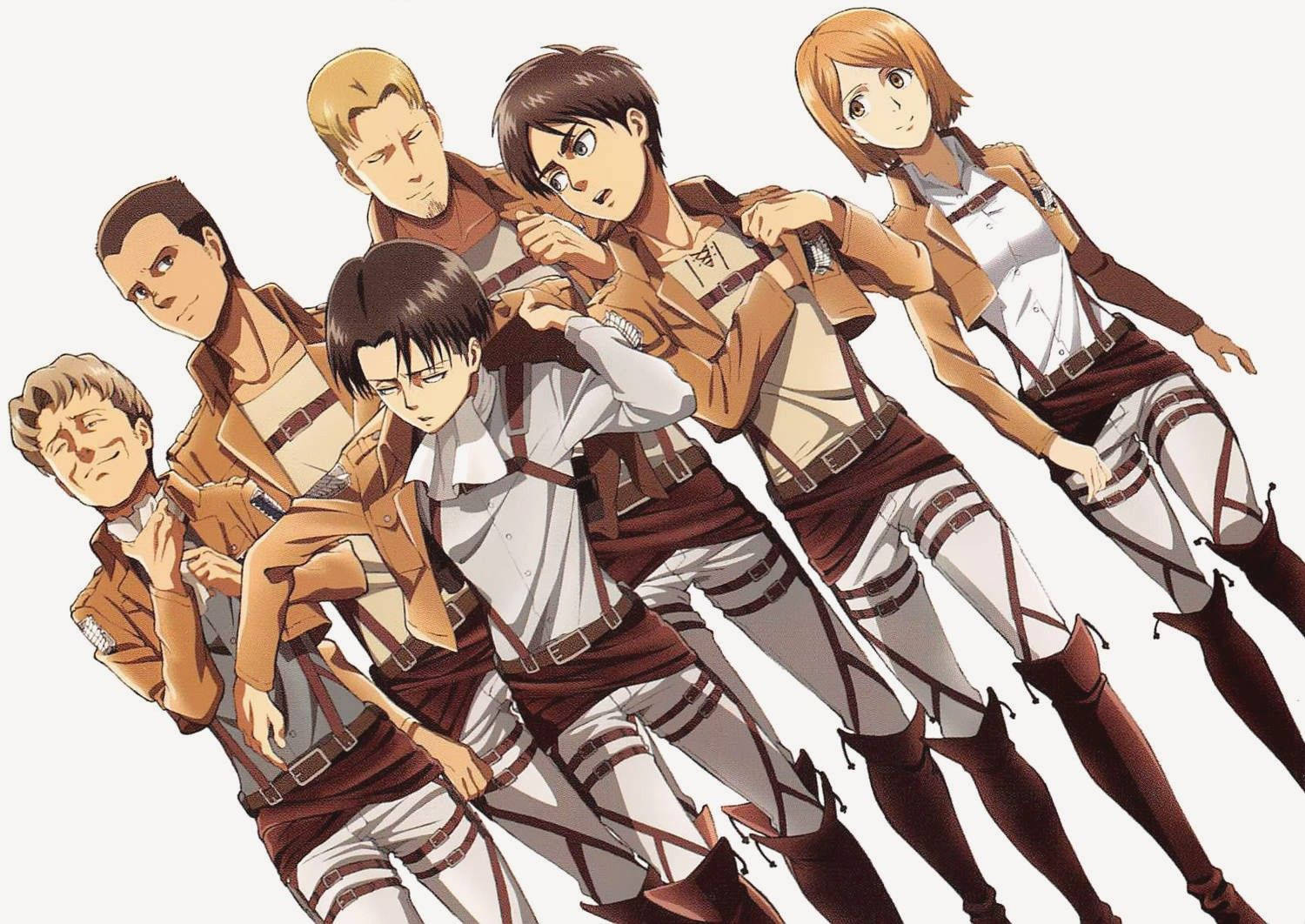 Eren And The Special Operations Squad Wallpaper