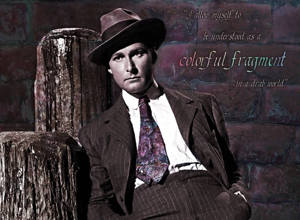 Errol Flynn Inspiring Quote Wallpaper