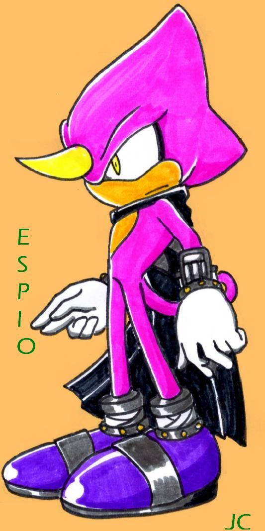 Espio The Chameleon Orange Drawing Wallpaper