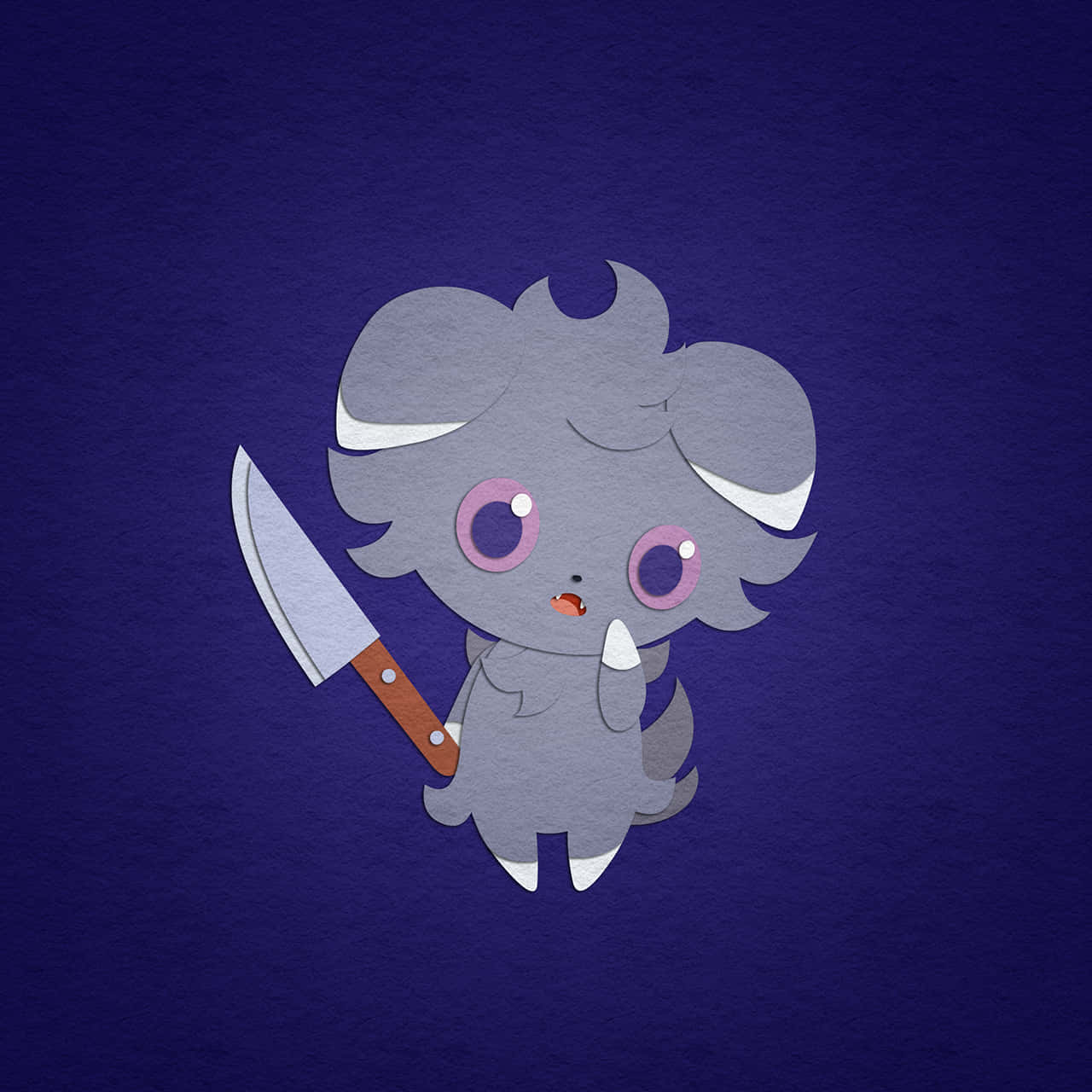 Espurr Holding A Knife Wallpaper