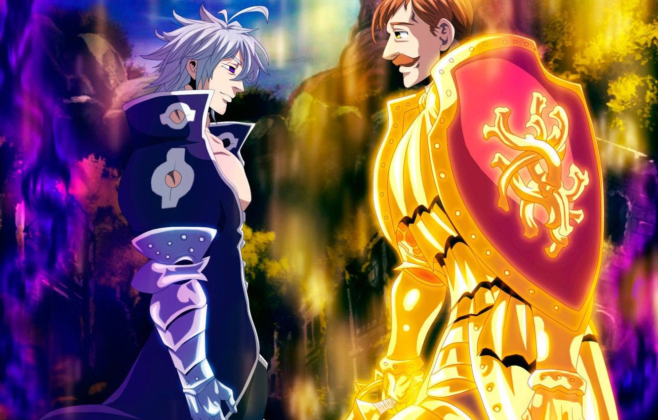 Estarossa And Escanor Engage In A Battle Of The Seven Deadly Sins Wallpaper