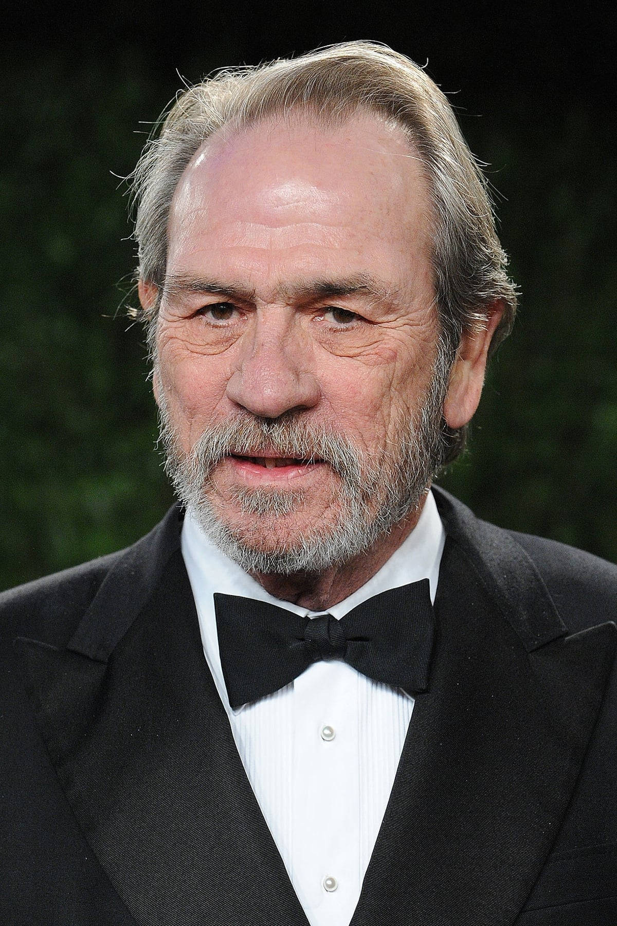 Esteemed Actor Tommy Lee Jones Sporting A Thick White Mustache Wallpaper