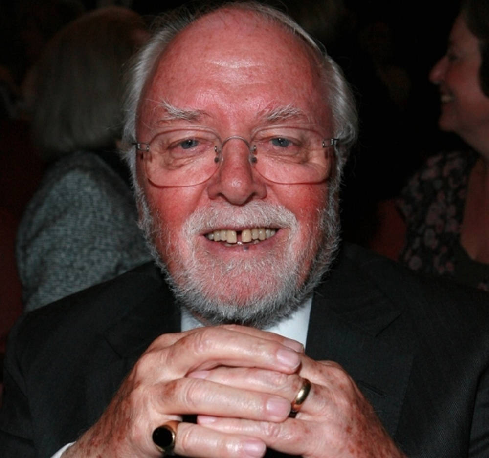 Esteemed Director Richard Attenborough With Ring Wallpaper