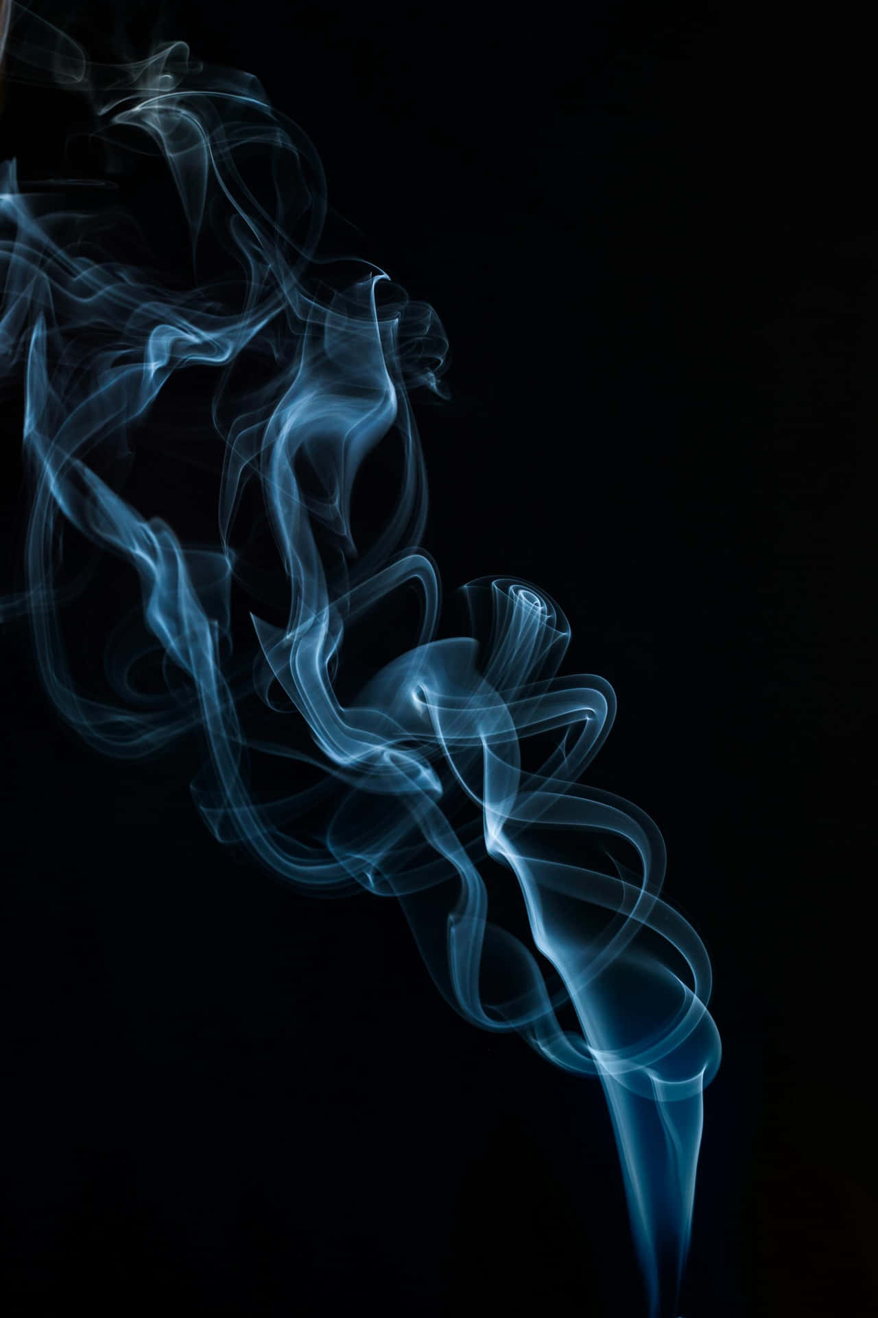 Ethereal_ Blue_ Smoke_ Art Wallpaper