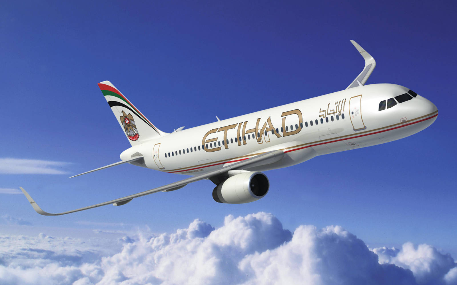 Etihad Airways Gliding Aircraft Wallpaper