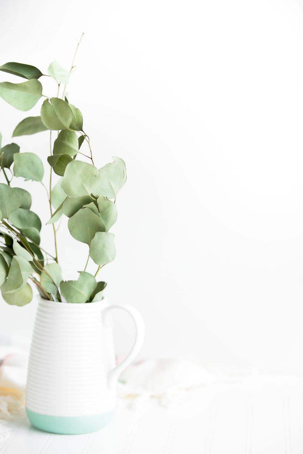 Eucalyptus Ceramic Vase Wallpaper